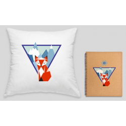 Pack Renard – Coussin & Carnet de Notes | Alia Nature