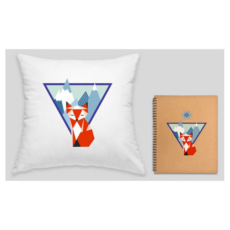 Pack Renard – Coussin & Carnet de Notes | Alia Nature
